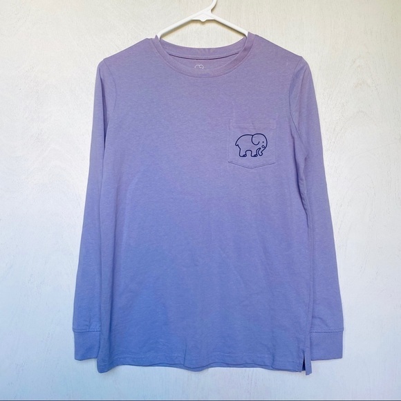 Ivory Ella Lilac Long Sleeve T-Shirt | Paisley Elephant Print | NWOT - Picture 3 of 6